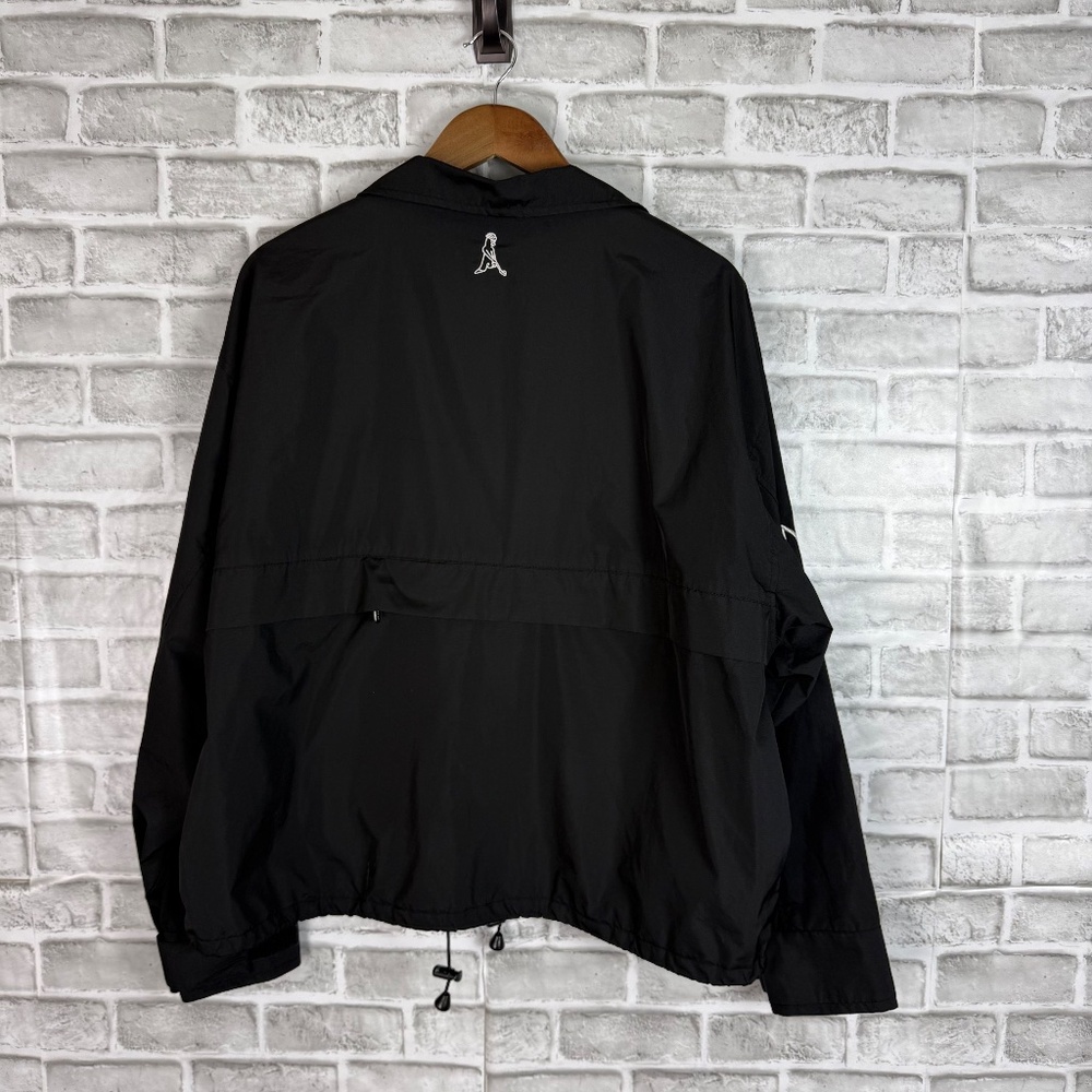 PING Solid Black Full Zip Polyester Vented Windbr… - image 4